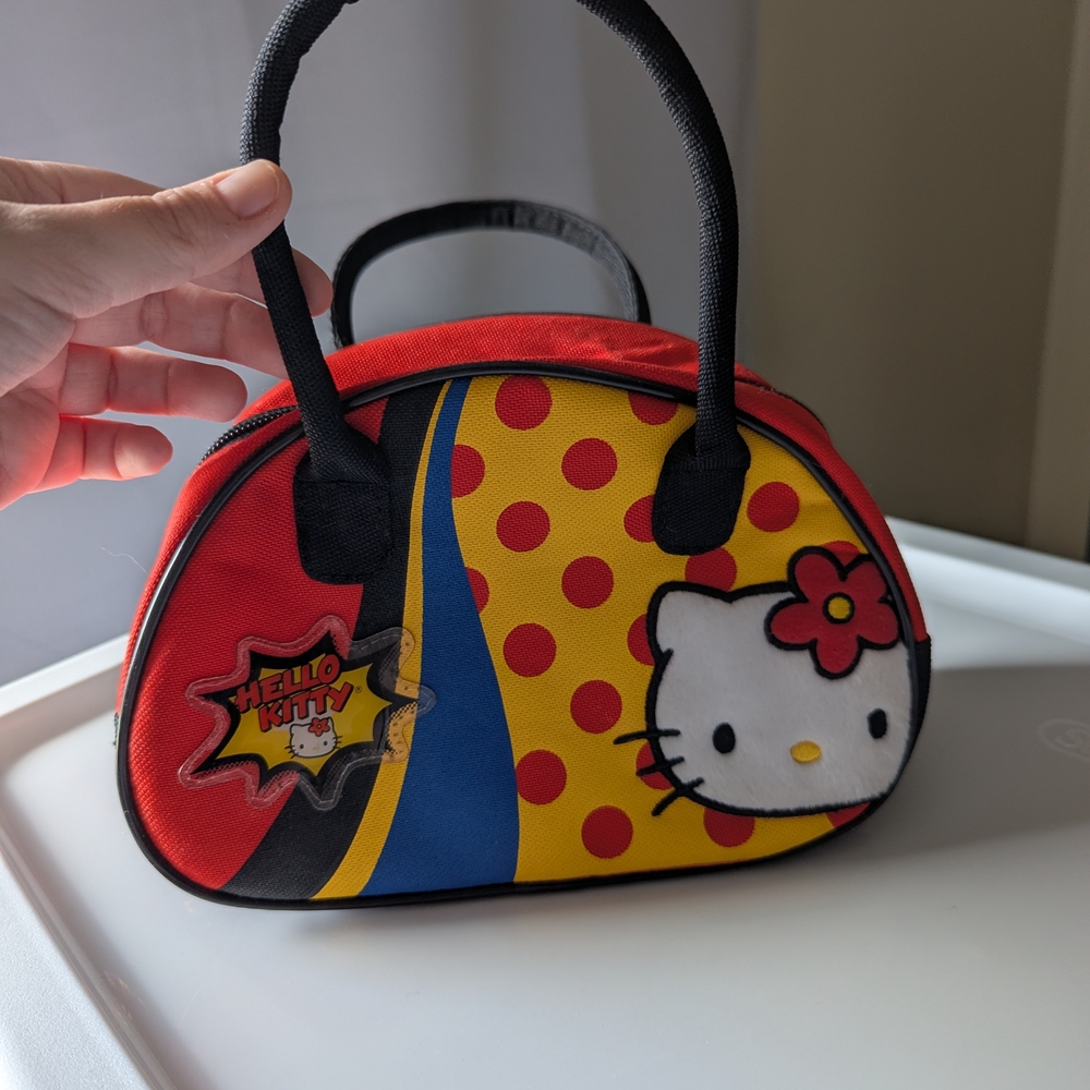 Hello Kitty Red and Yellow Women's Bag